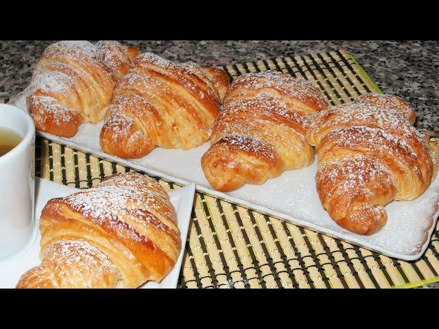 CORNETTI SFOGLIATI fatti in casa come quelli del bar! (Croissant Sfogliati) - GiAlQuadrato