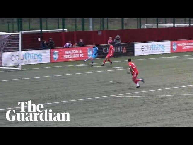 Keeper scores own goal after wind takes hold of ball: 'What has happened there?'