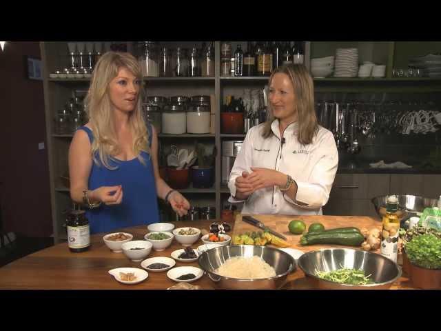 Surf Spa Food: Sam Gowing's Raw Kelp Noodle Salad for Healthtalks TV