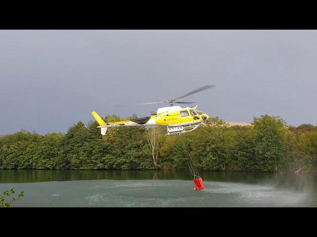 Incendio Navarra Longuida helicóptero