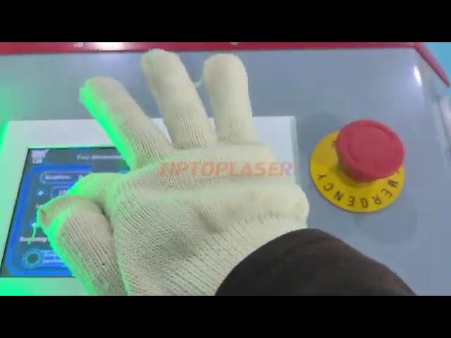300w luggage style pulse laser cleaning machine cleaning varnish video