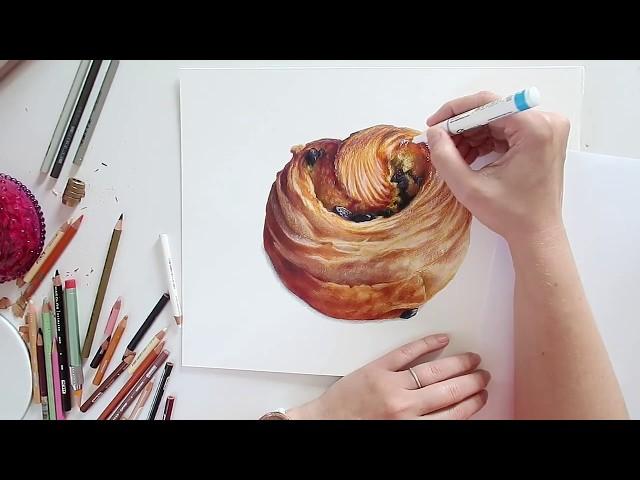 Food Illustration Timelapse & Answering Your Questions
