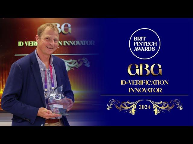 GBG, Winner of ID Verification Innovator, Brit Fintech Awards 2024