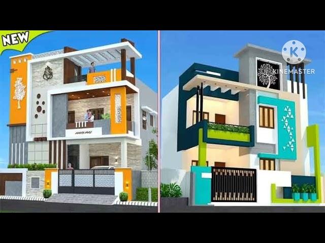 Duplex house Front Elevation Design And Beautiful Modern House Design