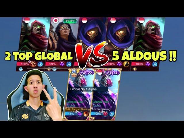 TEGANG!! 2 TOP GLOBAL VS 5 ALDOUS PUBLIK!