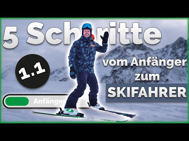 In 5 Schritten Skifahren lernen - vom Einsteiger zu den ersten Kurven