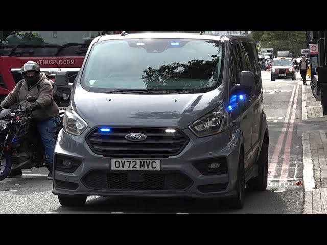 Unmarked Ford Transit Custom MSRT van responding through Euston | Metropolitan Police