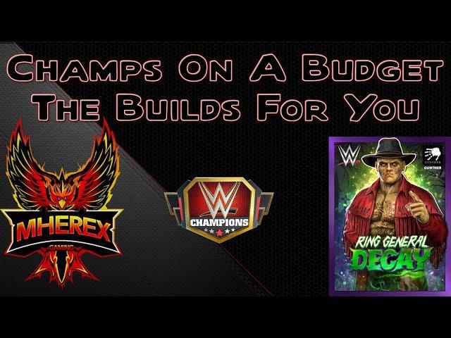 Champs On A Budget The Builds For You: Featuring Zombie Gunther