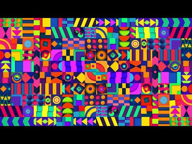 COLORFUL VJ LOOP Background Compilation  4K Party Lights, DJ Disco Screen Lights, for Dance, STAGE