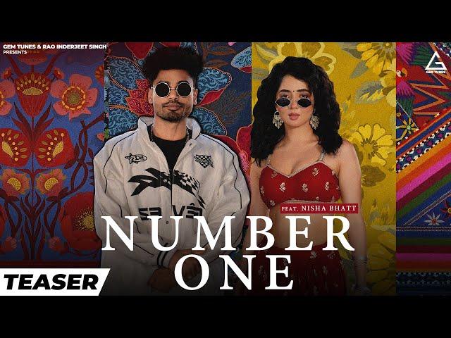 SUMIT GOSWAMI- NUMBER ONE (TEASER) | GOLDBOY | NISHA BHATT | NEW HARYANVI SONG 2025