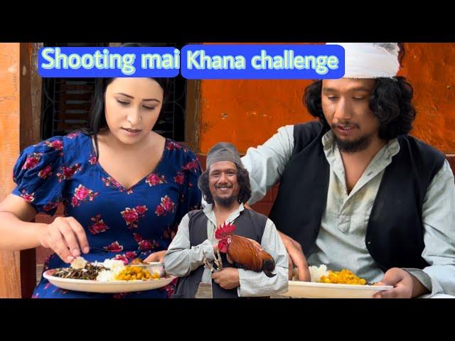 Harke haldar shooting mai rithey nisha ko khana challenge #sasmitagiri @stillsmile8637