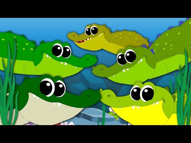 Five Crocodiles Went Swimming One Day | Nursery Rhymes | Kids Songs | Original Rhymes | Baby Rhymes