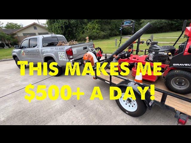 2022 Solo Lawn Care Open Trailer Setup ($500+ daily) 