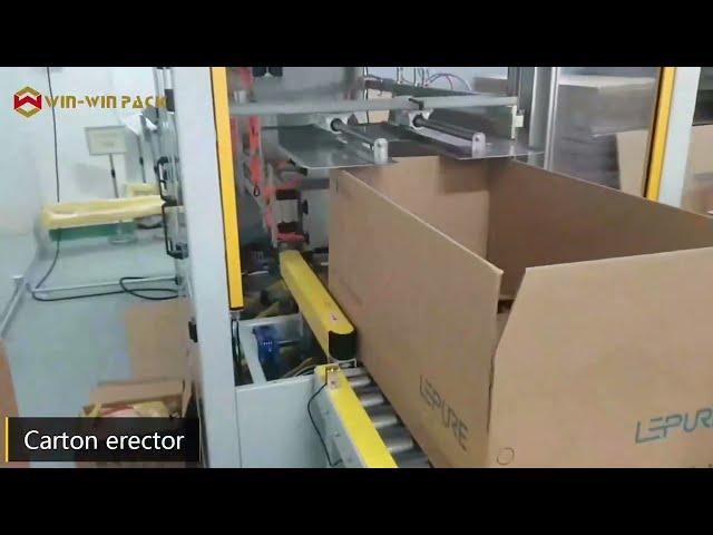 WIN-WIN PACK Large carton box erector machine for pharmaceutical field