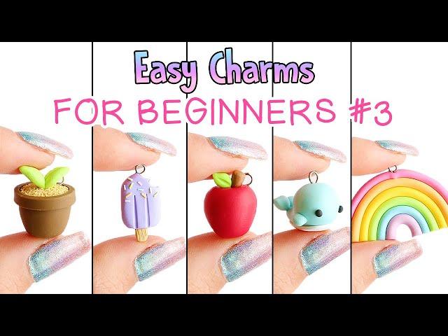 Easy Charms For Beginners #3│5 in 1 Polymer Clay Tutorial