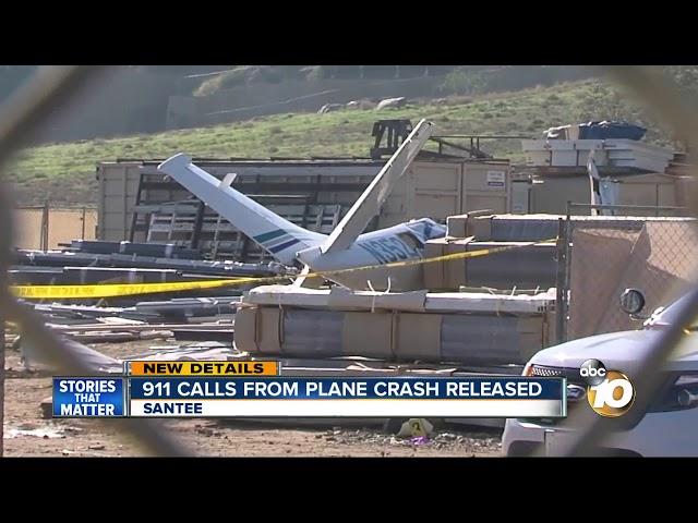 911 calls from Santee plane crash released
