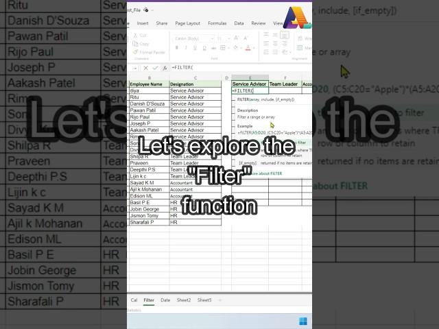 How to Use Filter Smartly in Excel | Tips & Tricks of Excel #shorts