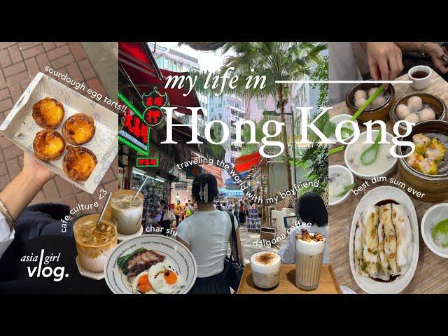 hong kong diaries  | traveling the world with my boyfriend + eating 24/7