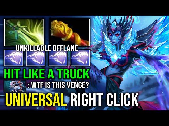 WTF Universal Right Click 100% Unkillable Vengeful Spirit Brutal Offlane Hit Like a Truck Dota 2