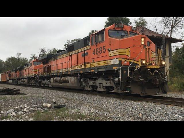 Buffalo & Pittsburgh Dash 9s Lead a Freight Consist - Trainspotting - Falls Creek, PA (9/17/24)