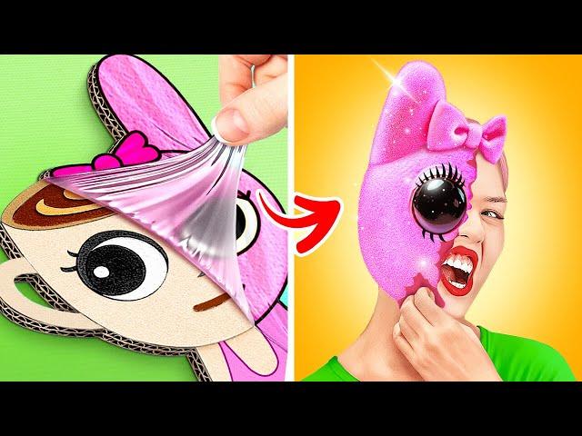 Ballerina Cappuccina becomes Pinki?!  Sprunki makeover & crafts!