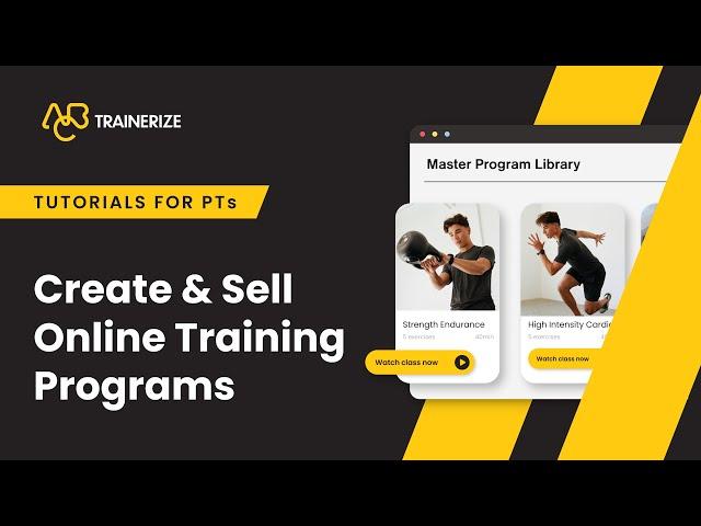 #HowTo Create and Sell Online Training Programs | ABC Trainerize Tutorials