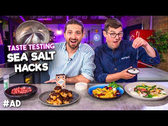 Taste Testing Genius SEA SALT Uses | Sorted Food