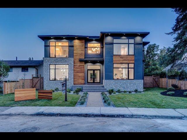 Contemporary Calgary Home Real Estate Property Video Tour - 6007 Bowwater Cres NW