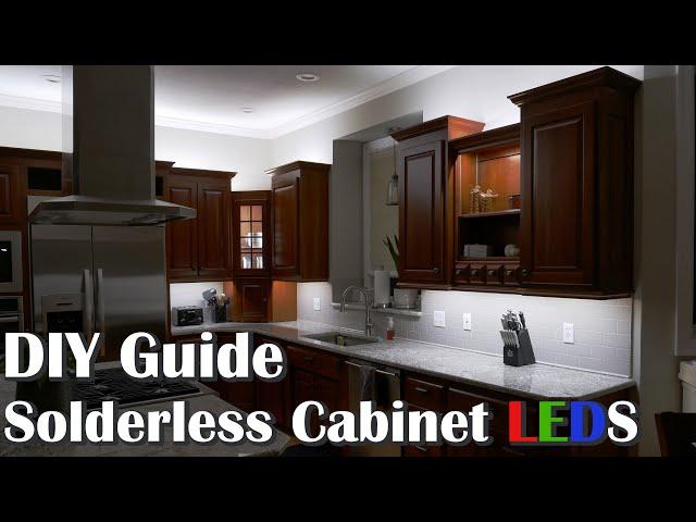 Complete DIY Cabinet LED Accent Light SOLDERLESS Installation with FlexFire RGBW LEDs