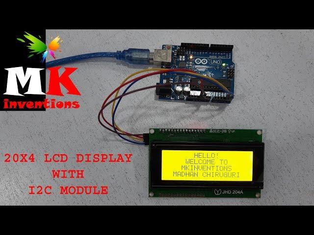 20X4 LCD DISPLAY WITH I2C MODULE