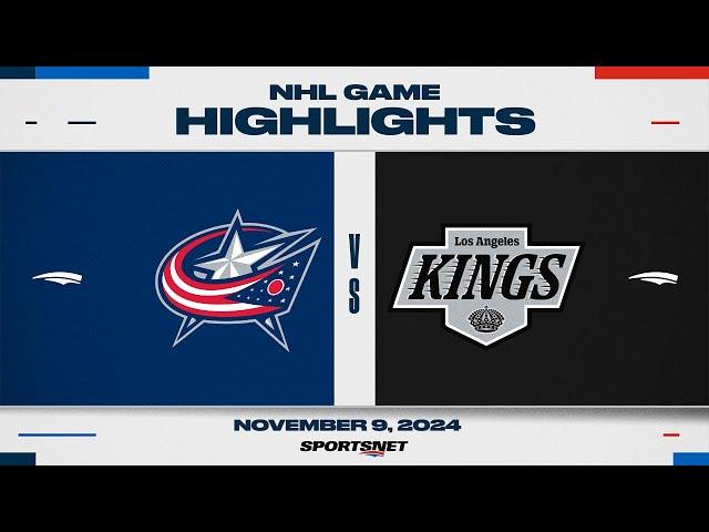 NHL Highlights | Blue Jackets vs. Kings - November 9, 2024