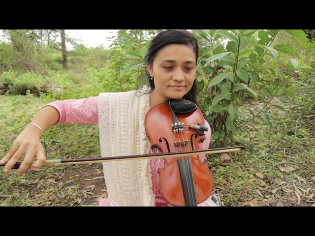 Twisha vyas- Song on violin Chithi na koi sandesh