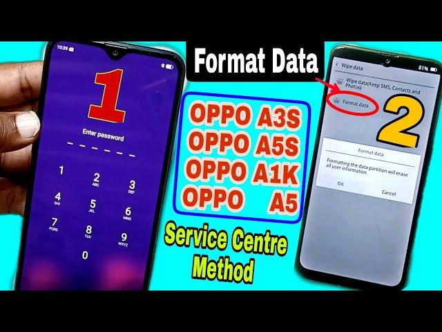 OPPO A3S, A5S, A5, A1k, Password Unlock | Finally July 2023 (Without Pc) Hard Reset_Pattern Unlock