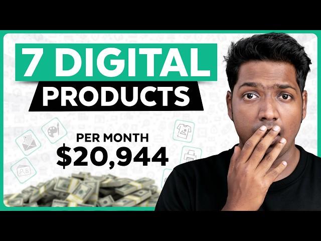 7 Digital Product Ideas Using AI to Make Passive Income ($20,944/Month)