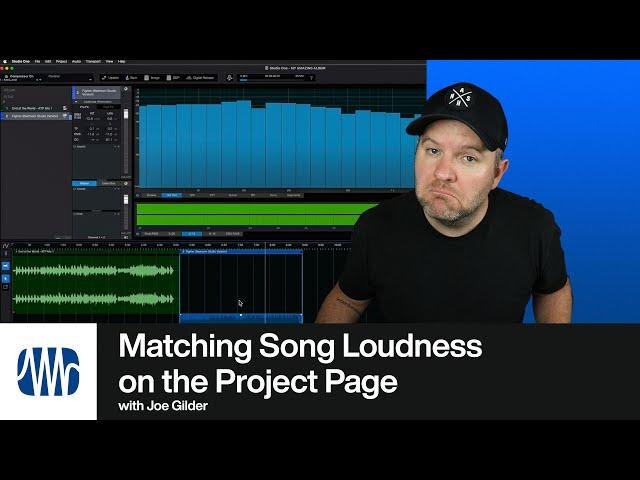 How to Match Song Loudness on the Project Page in Studio One | PreSonus