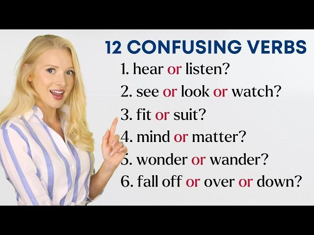 12 Confusing English Verbs