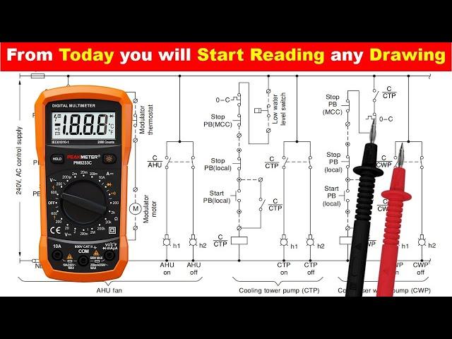 How to Read Electrical Panel Drawing of AHU @TheElectricalGuy