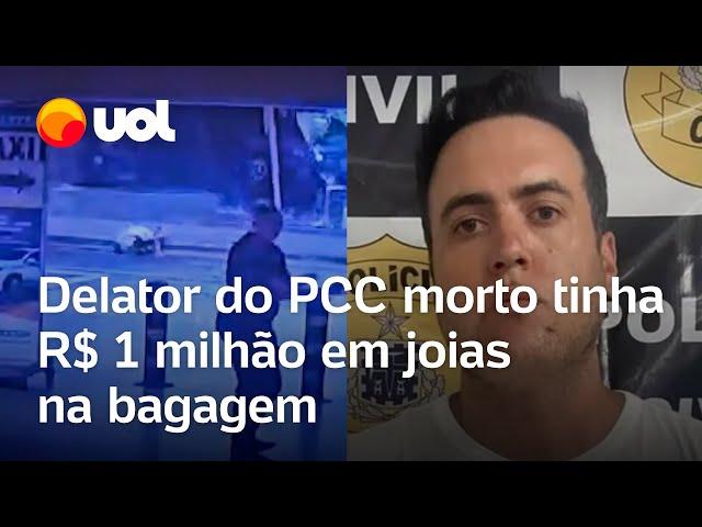 Morte de alvo do PCC: Vinícius Gritzbach trazia R$ 1 milhão em joias na bagagem quando foi morto