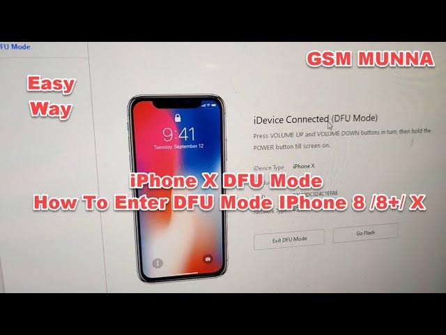 How To Enter DFU Mode iPhone 8 / 8+ / X