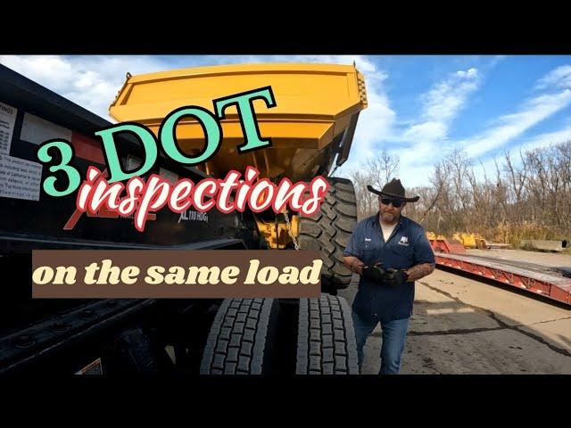 Ep 273 Cat 745 has all the DOT inspecting me! Military truck, round trip hulls and a cat 325