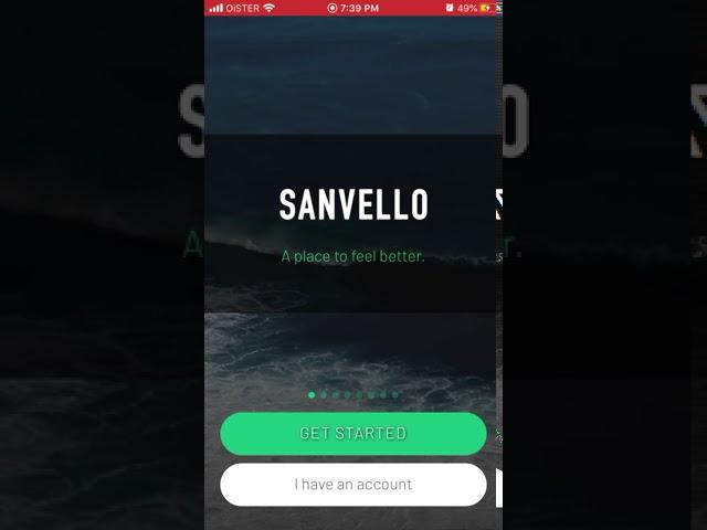 SANVELLO app - how to create an account?