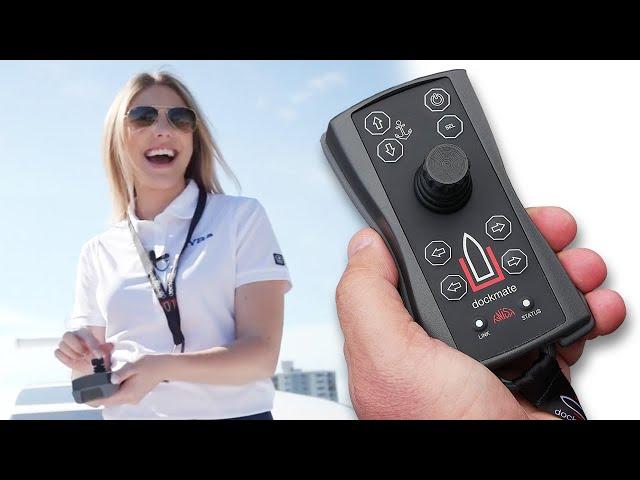 Dockmate wireless remote control demo with International Yacht Broker Association's Heather O'Keefe!