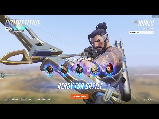 IDDQD INSANE HANZO GAMEPLAY OVERWATCH 2 SEASON 3 TOP 500