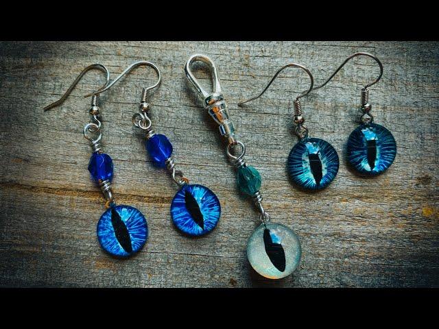 DIY Jewelry-Making Painted Eyes Into EARRINGS & MORE!