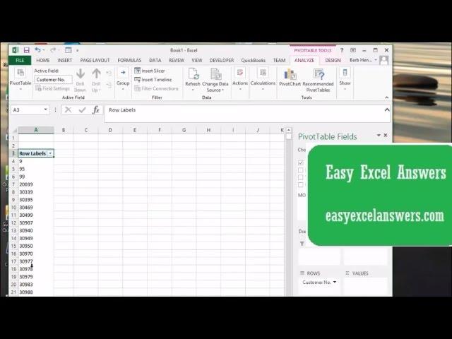 Create a Pivot Table in Excel in less than 3 minutes