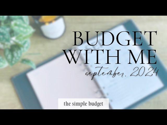 budget with me | september 2024 budget | zero based budget | how to budget