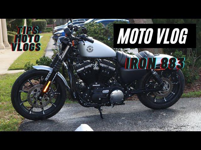 Riding my Iron 883 on this beautiful Sunday ride motorcycle moto vlog