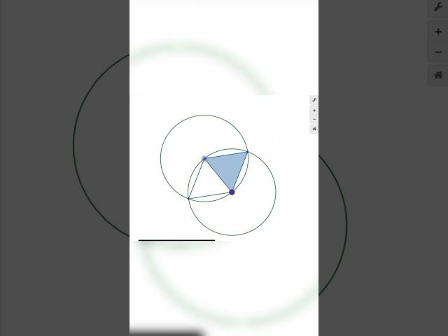 equilateral triangle in two circles#studytemper #maths #youtube #exam #shorts#shortsfeed