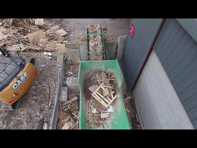 Haas Tyron 2000XL -  Shredding Waste Wood @ RTD Crawfords - Belfast