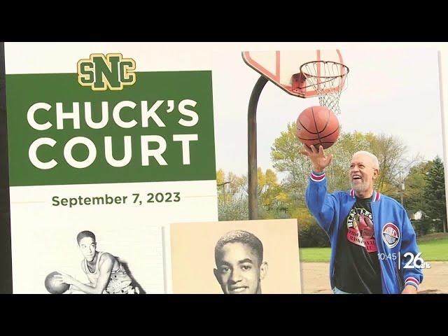 St. Norbert College honors first African-American graduate with basketball court